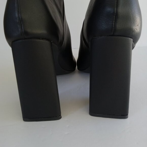 DV by DOLCE VITA Womens Wandah Solid High Heel Black Mid-Calf Boots Size 8 - Picture 6 of 11